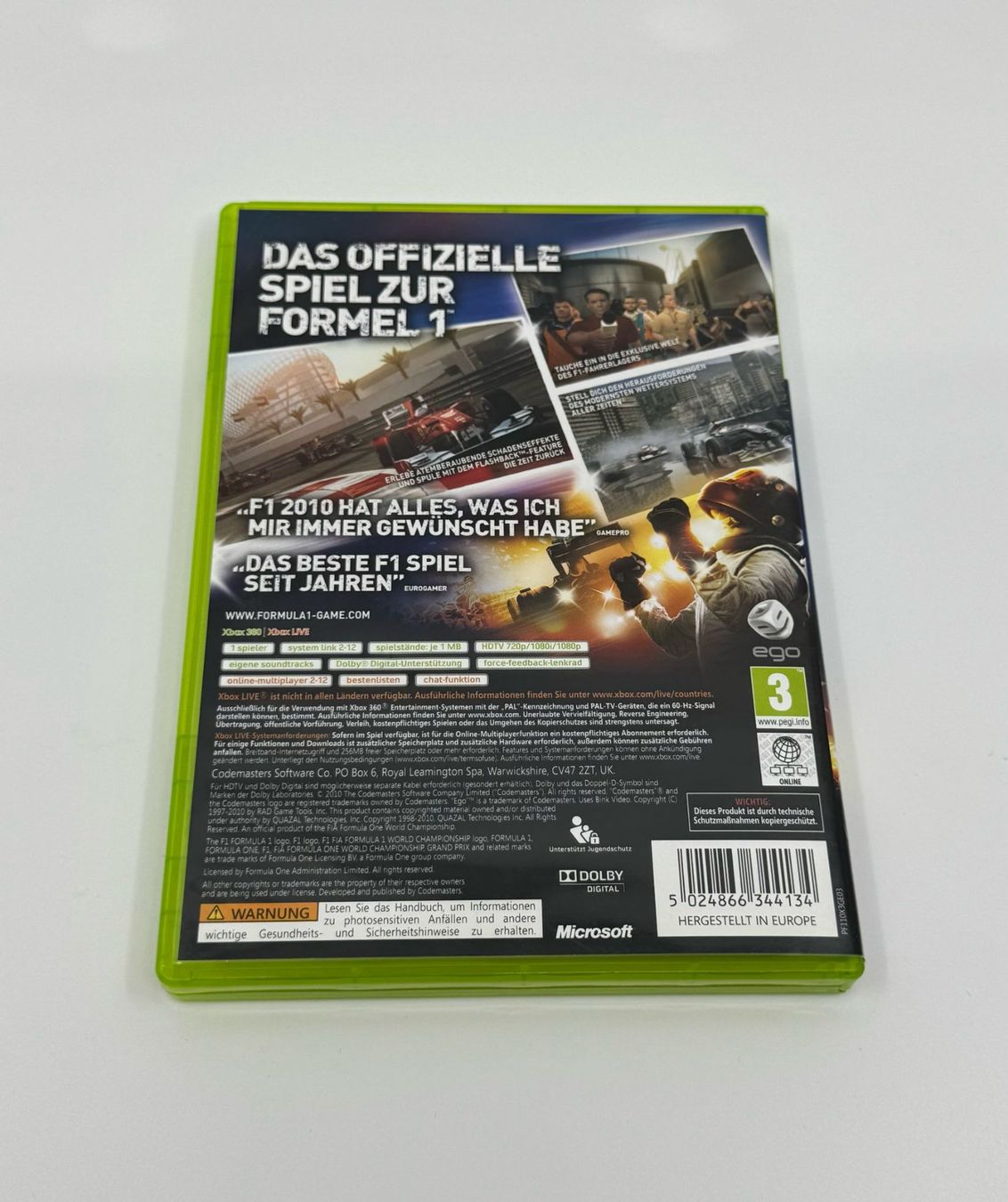 Spiele: Formular 1 2010 (XBOX 360) – Gebraucht aus Herisau von Seyashop1 2