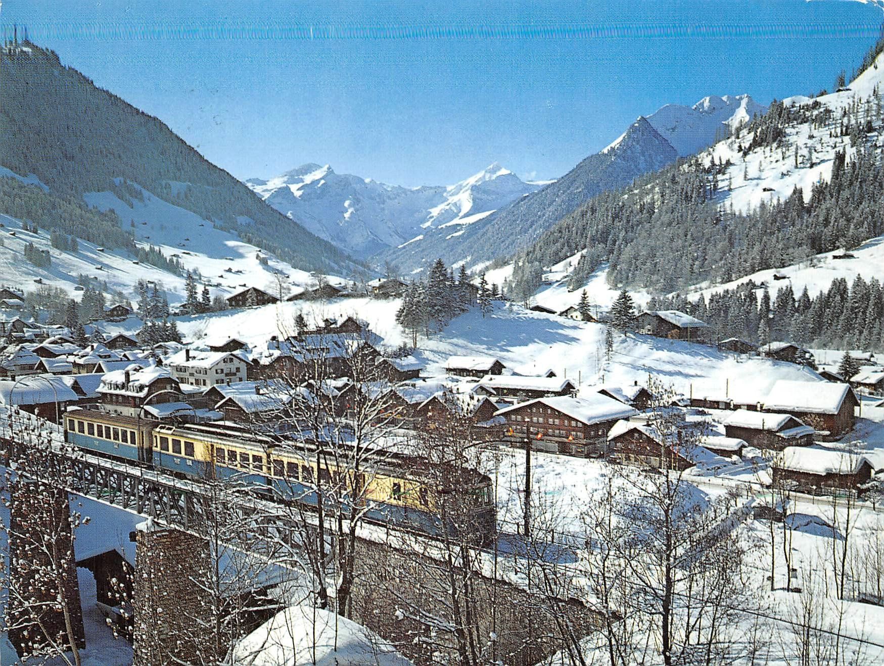 Ansichtskarten: Gstaad, Montreux Oberland Bahn – Gebraucht aus Ottikon b.Kemptth. von Neptun1974