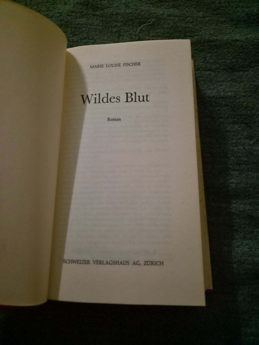 Libri: Buch, Wildes Blut – Usato da Regensdorf venduto da Mischa88 1