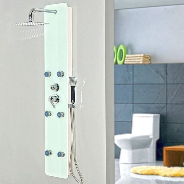 Duschen: 2040 - Designer Duschpaneel MOMO white Duschset Dusche – Neu und originalverpackt aus Wallenwil von toesstal-vertrieb 4