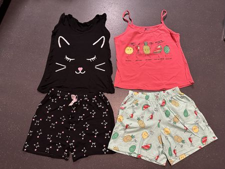 2 Sommer-Shorty-Pyjama, Gr. 158/164