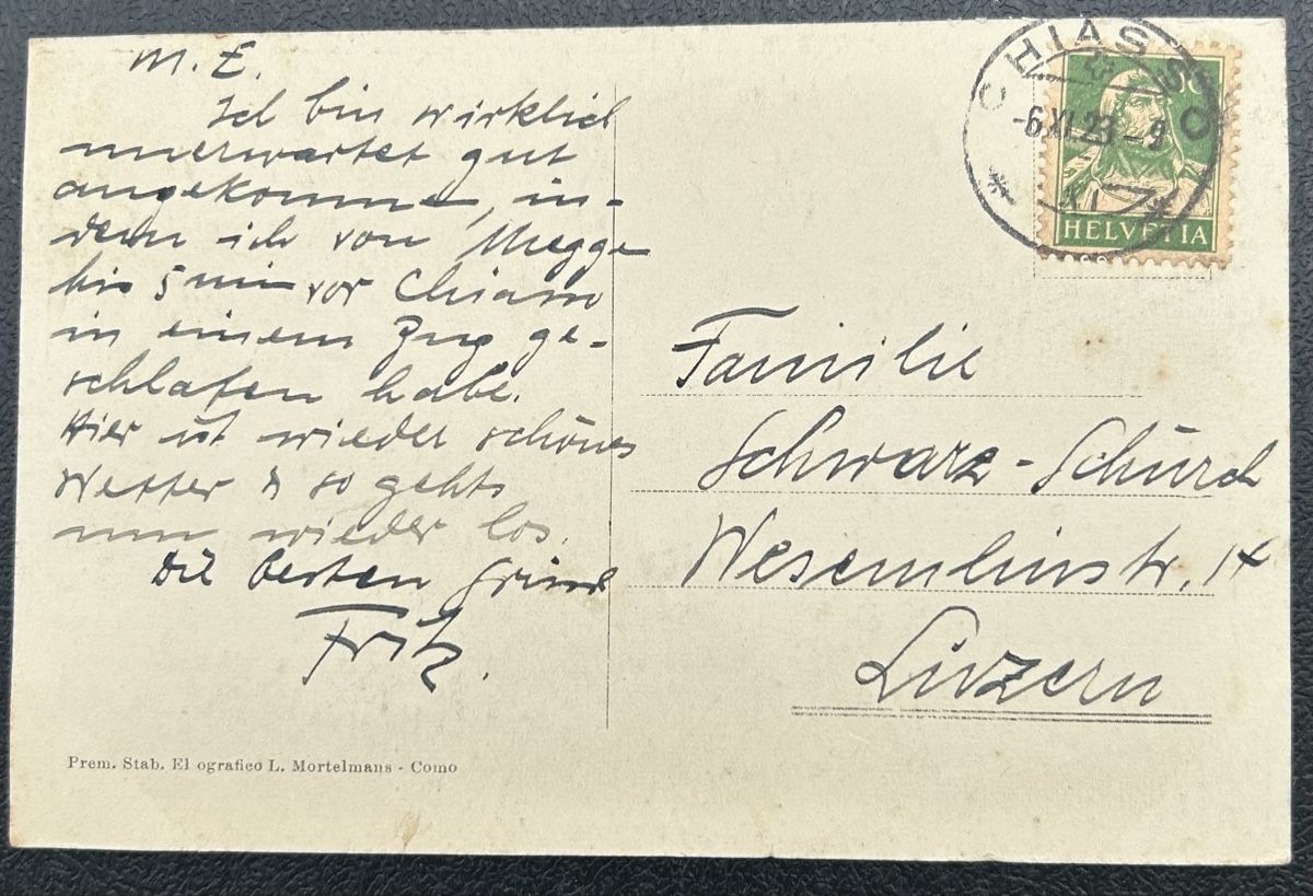 Cartes postales: AK Chiasso  – D'occasion à Horw par Tellbub 1