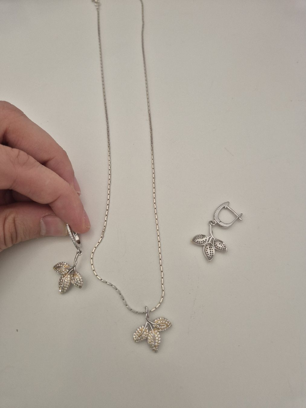 Altri gioielli: Silver 925 Necklace+earrings set, NEW – Nuovo (secondo la descrizione) da Basel venduto da Elena_02 1