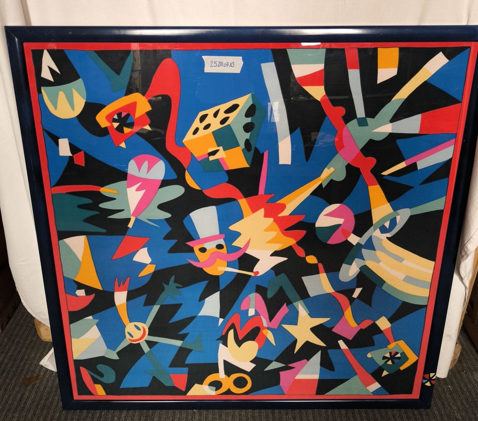 Foto & Immagini: Kunstdruck / Siebdruck auf Basis eines Seidenfoulards – Usato da Rorschacherberg venduto da snOOpydOg11
