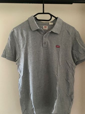 Levi's Poloshirt, Top Zustand, Graumeliert, Grösse S