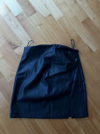 Mango Lederrock schwarz, Gr. S, neu mit Etikett!