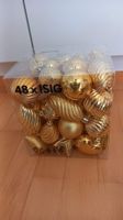 IKEA ISIG Weihnachtsschmuck Set (48-teilig) – Gold – NEU