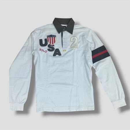 La Martina USA vintage white longsleeve polo (ralph lauren)