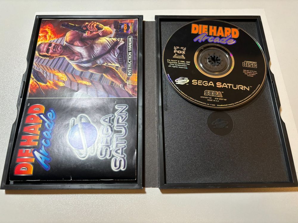 Jeu Wing Arms Pour SEGA Saturn - Version PAL/EUR Sans Notice, état Correct Mais Jouable