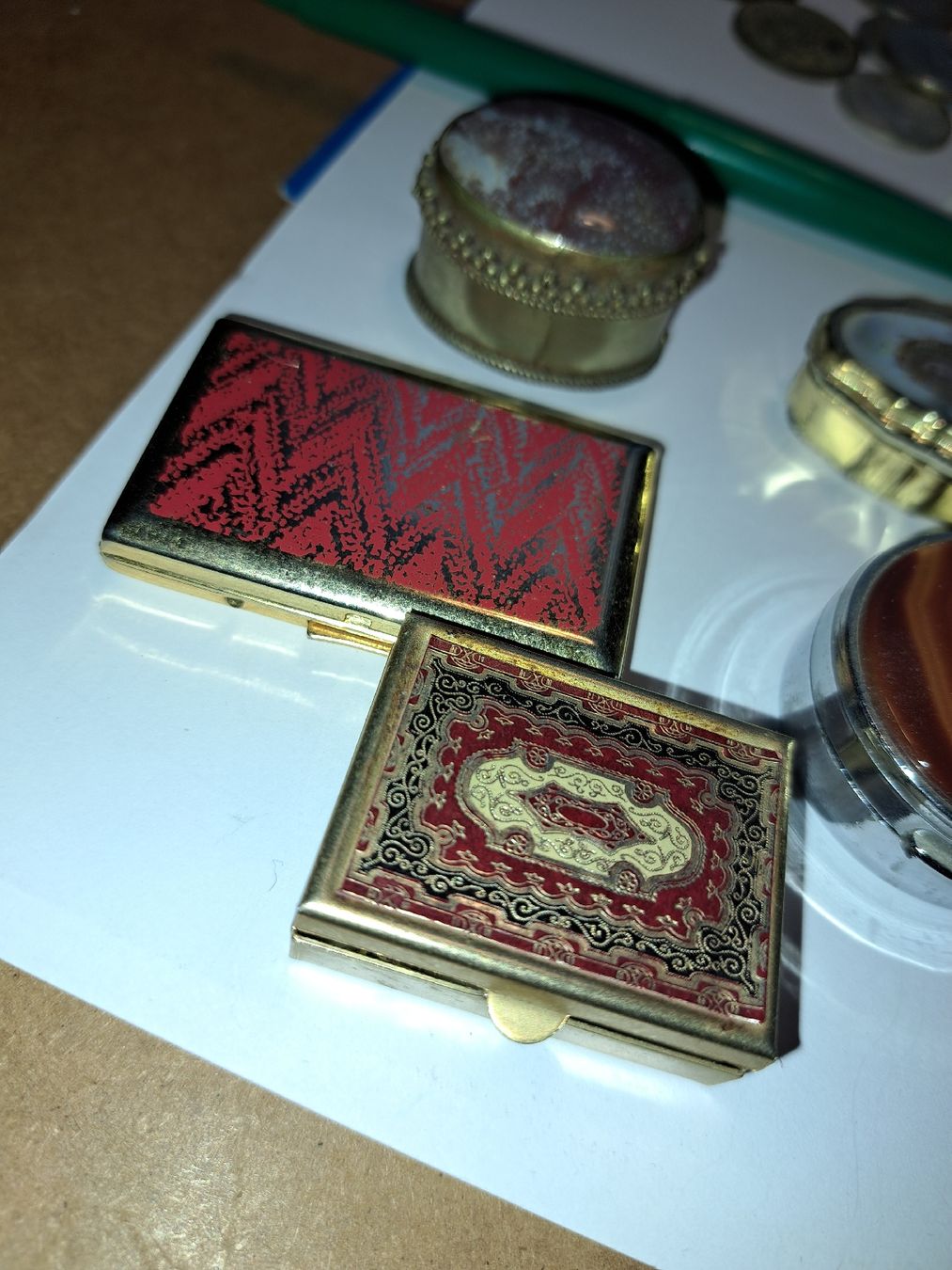 Barattoli: Diverse Vintage Schmuckdosen-Sammlung,  – Usato da Kölliken venduto da Upcycling-by-Mc-TAM 1