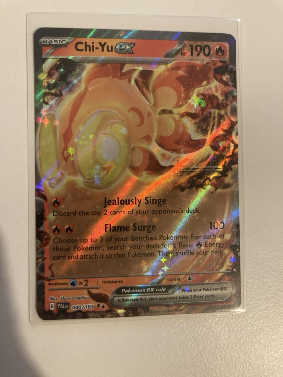 Pokémon Carte collezionabili: Chi-Yu ex 040/193 EN - Paldea Evolved – Nuovo (secondo la descrizione) da Wohlen AG venduto da Liridon22