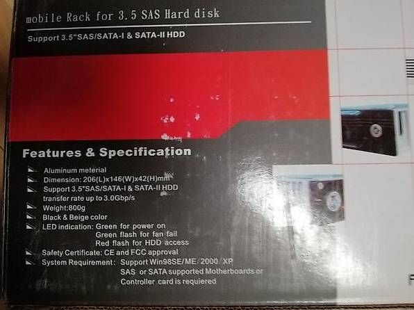 Dischi rigidi: Wechselrahmen 3.5 SAS Harddisk – Usato da Lengnau AG venduto da Allworker 2