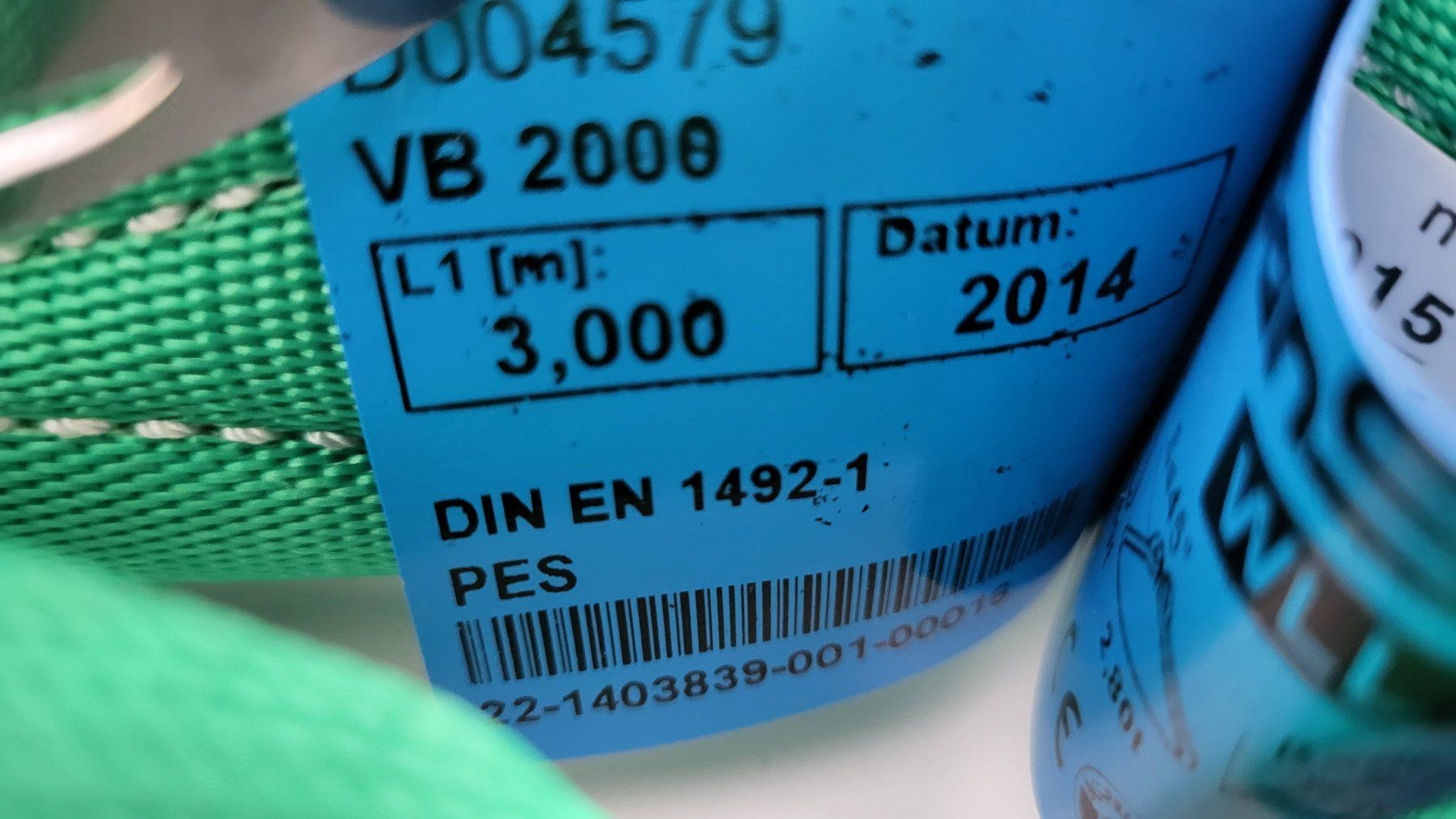 Tutti gli attrezzi: Webtex Hebeband  Hebegurt Spanset  Neu 2x 3Meter 2000Kg – Nuovo (secondo la descrizione) da Rapperswil SG venduto da AndiRap 2