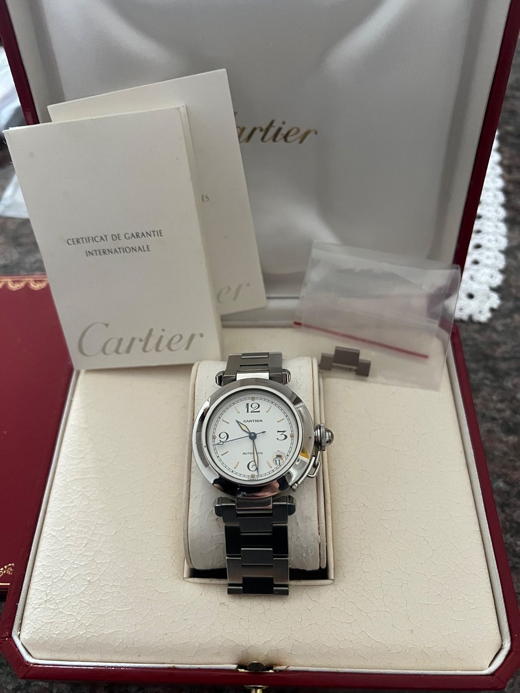 Cartier Uhren: Cartier Pasha C Automatic - White Dial / Ref: W31015M7 – Gebraucht aus Derendingen von MDPshopandmore 2
