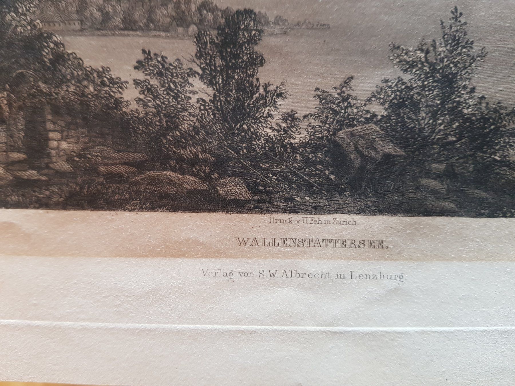 Incisioni: Stich Wallenstattersee Rüdisühli St. Gallen – Usato da Walterswil BE venduto da Lonitti 1