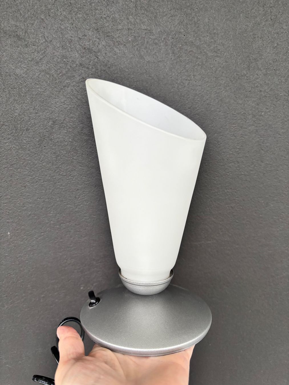 Lampade: Vintage glass table lamp – Usato da Steinhausen venduto da ChromeVintage 2