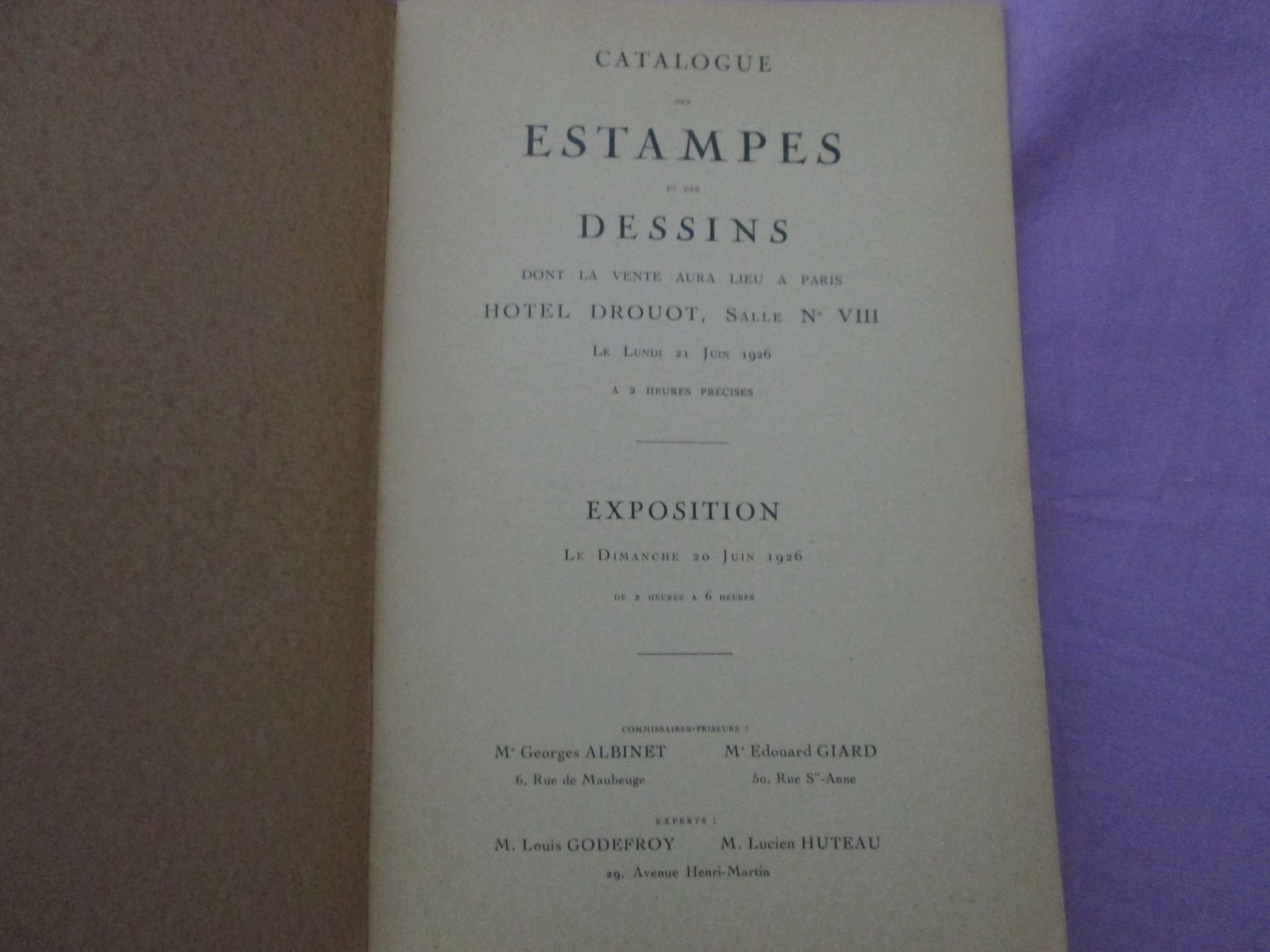 Livres: Estampes et Dessins – D'occasion à Neuchâtel par Dualseele 2