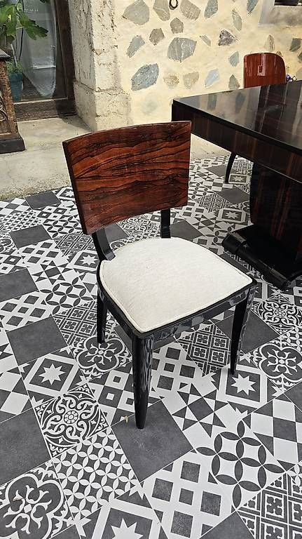 Sedie: Chaises art deco en palissandre de Rio – Usato da Mollens VD venduto da espritartdeco 6
