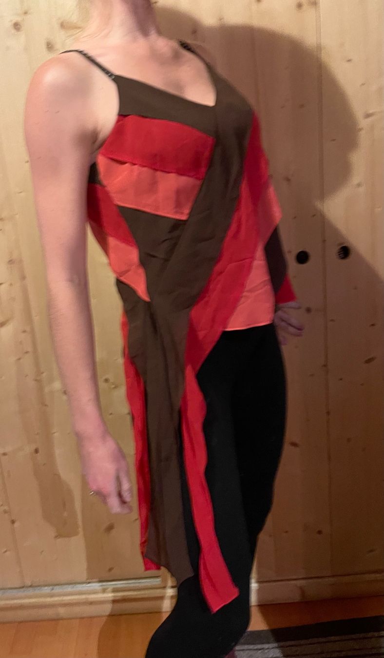 Top: Marks&SpencerTop elegante rosso e marrone, taglia38/40 – Nuovo (secondo la descrizione) da Gordevio venduto da LanaZimm 1