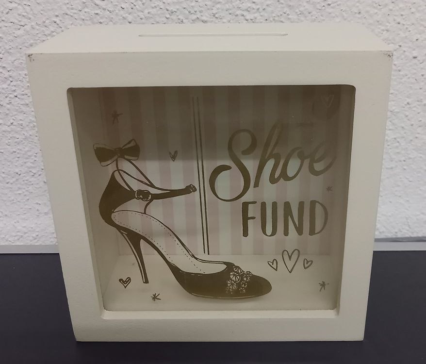 DEKORATIVE *SCHUH SPARDOSE* 15 X 15 X 7CM/TIPTOP (Gebraucht) in