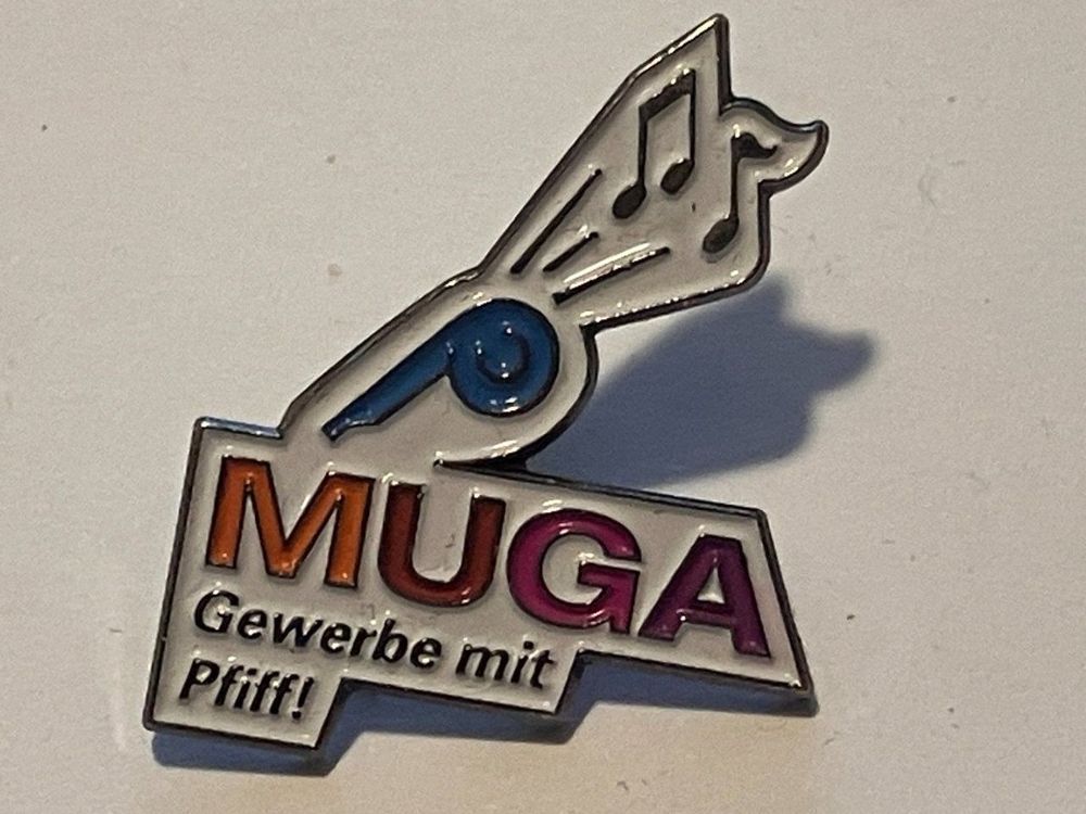 1 Pin Muga Gewerbe mit Pfiff (Gebraucht) in Basel für CHF 1 mit