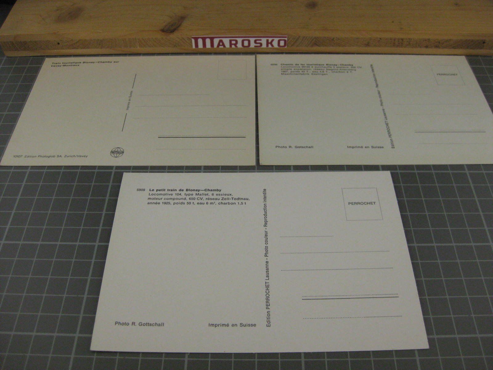 Cartoline postali: AK-Set Chamby Blonay BC Bahn – Usato da Malters venduto da Marosko 1