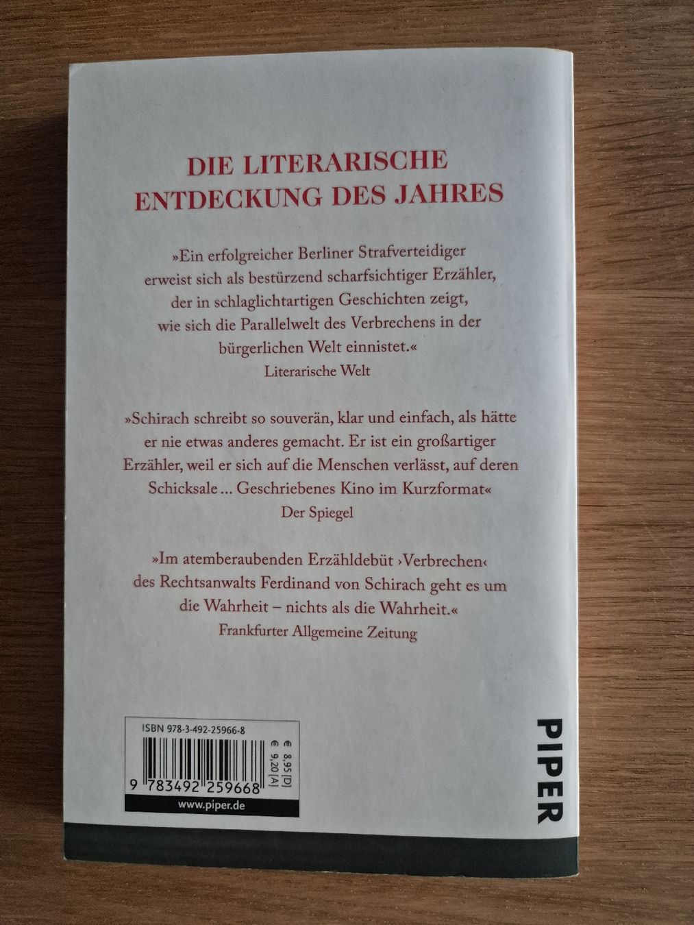 Libri: Verbrechen - Ferdinand von Schirach – Usato da Bern venduto da miruslav 1