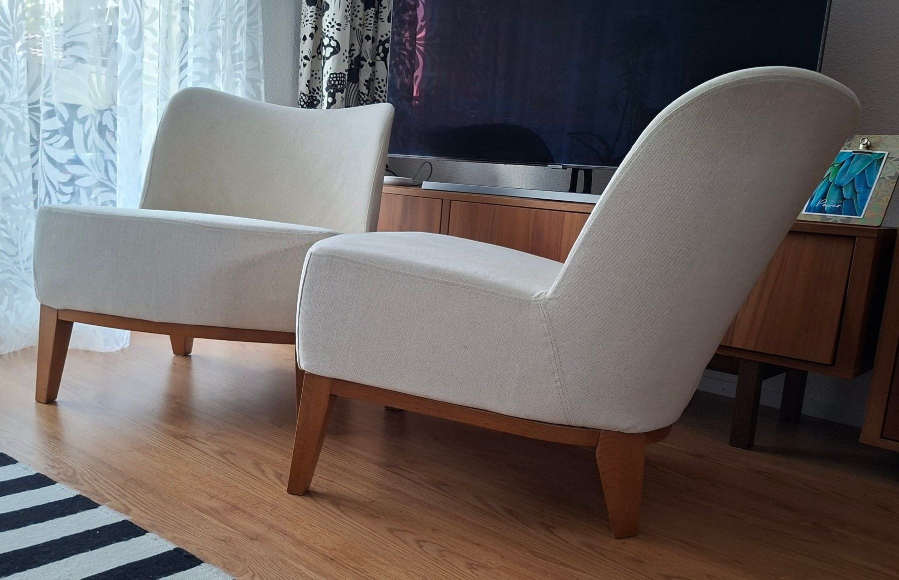Ikea Poltrone: Ikea Stockholm 2 Sessel - heller Bezug – Usato da Rotkreuz venduto da Zug61 1