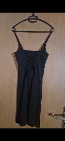Kleid schwarz Spaghettitrger Grösse S/M Neu