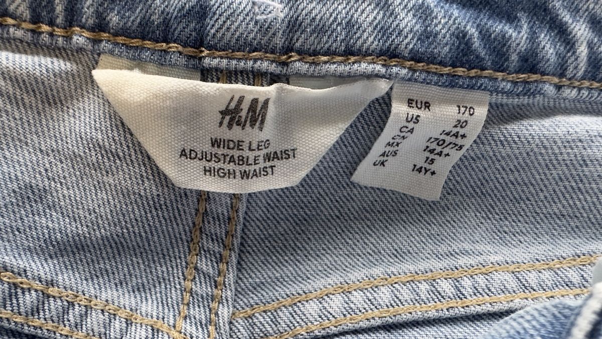 H&M Pantaloni: Wide Leg Jeans, H&M, Grösse 170 – Usato da Einsiedeln venduto da svandan 2