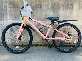 24 Zoll Kinderfahrrad Mountainbike Singlespeed Rosa NEU