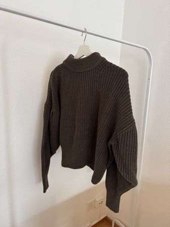 Strick-Pullover von H&M in Khaki, Grösse S