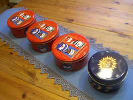 4 Blech-Guetsli-Dosen f.Weihnachten
