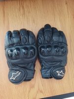 Motorradhandschuhe Alpinestars Leder schwarz Grösse M .