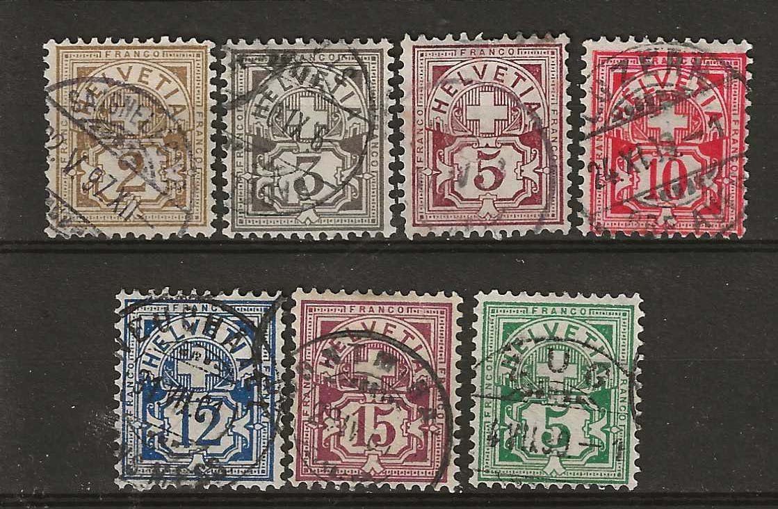 Tutti i francobolli: CH058b - Type chiffre 58b-65b obl. – Usato da Trélex venduto da Phil_Albert