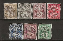 CH058b - Type chiffre 58b-65b obl.