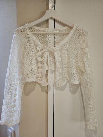 Bolero weiss spitze
