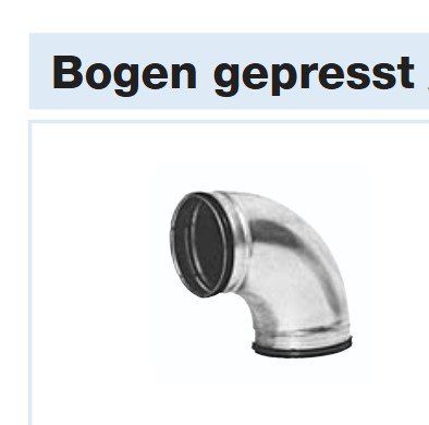 Tiro con l'arco: Bogen 45°,  ø125mm – Nuovo (secondo la descrizione) da Bülach venduto da Info1bkp244