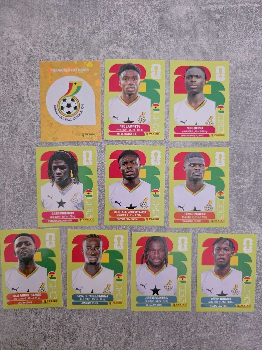 Panini Carte collezionabili: Panini WM 2026 Sticker Ghana – Usato da St. Gallen venduto da Shelly__x3