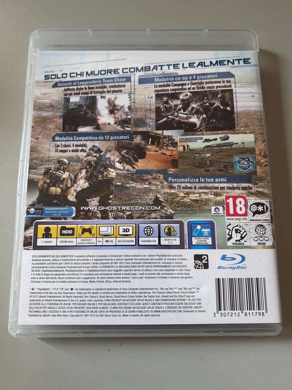 Sony Giochi: Tom Clancy's Ghost Recon: Future Soldier per PlayStation 3 – Usato da Giubiasco venduto da LorisVale 1