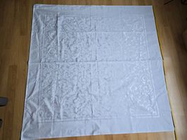 Tischtuch weiss quadratisch ca. 165 x 165cm