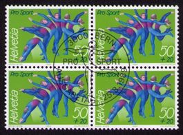 1989_W67_Pro SPORT-Marke_2. Ausgabe_VIERERBLOCK_25.8.89 ET !