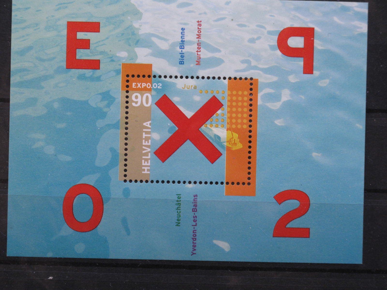 Tutti i francobolli: CH 2002 EXPO 02 II 4er BL ** – Usato da Wil SG venduto da fva01