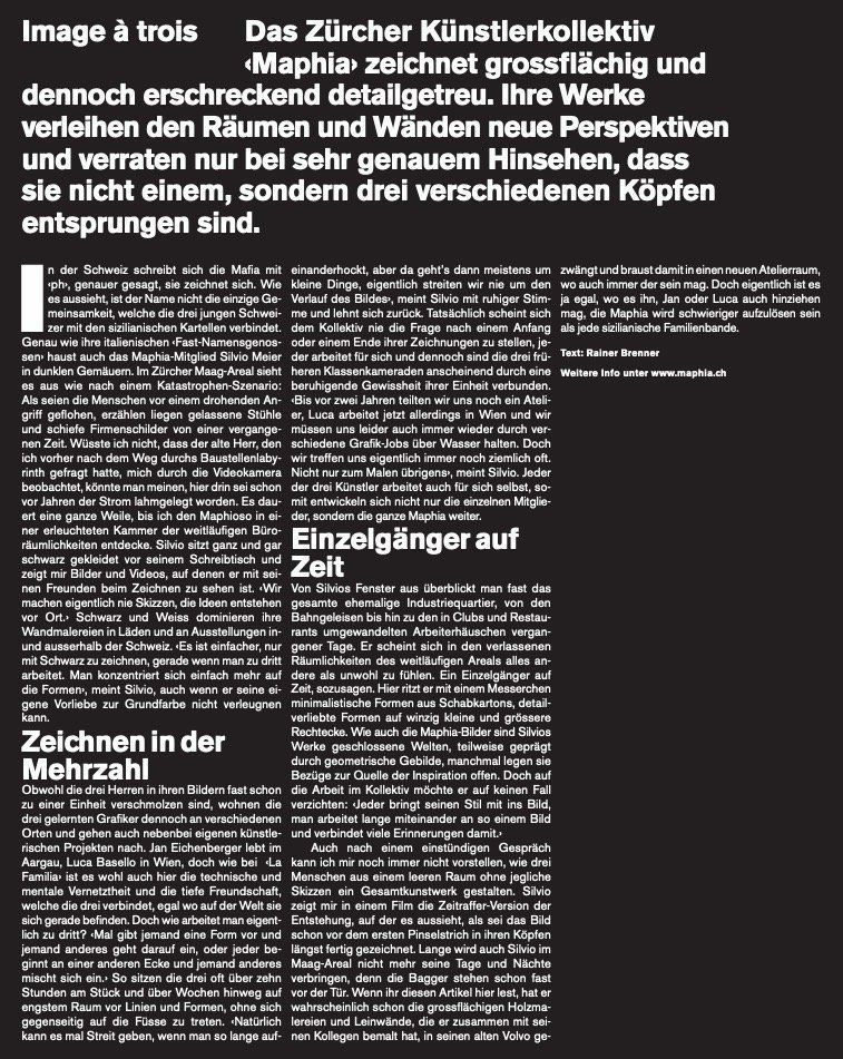 Poster & Bilder: Maphia Auftragsarbeit 2006 – Gebraucht aus Bern von Zmodern_VIN 9
