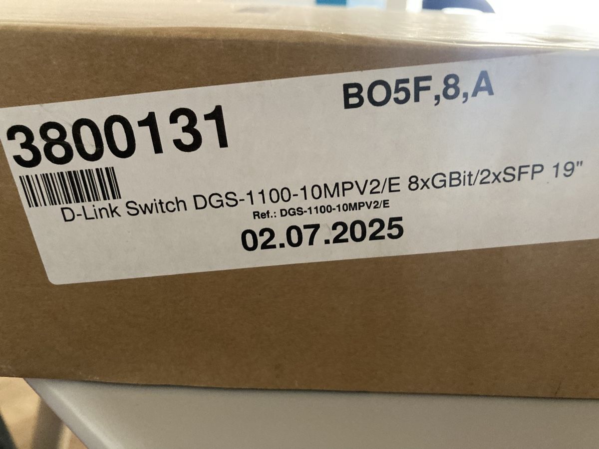 Dlink Hubs & Switches: D-Link Switch DGS-1100-10MPV2/E 8xGBit/2xSFP 19" Managed PoE – Neu (gemäss Beschreibung) aus Bioggio von edeschnede 1