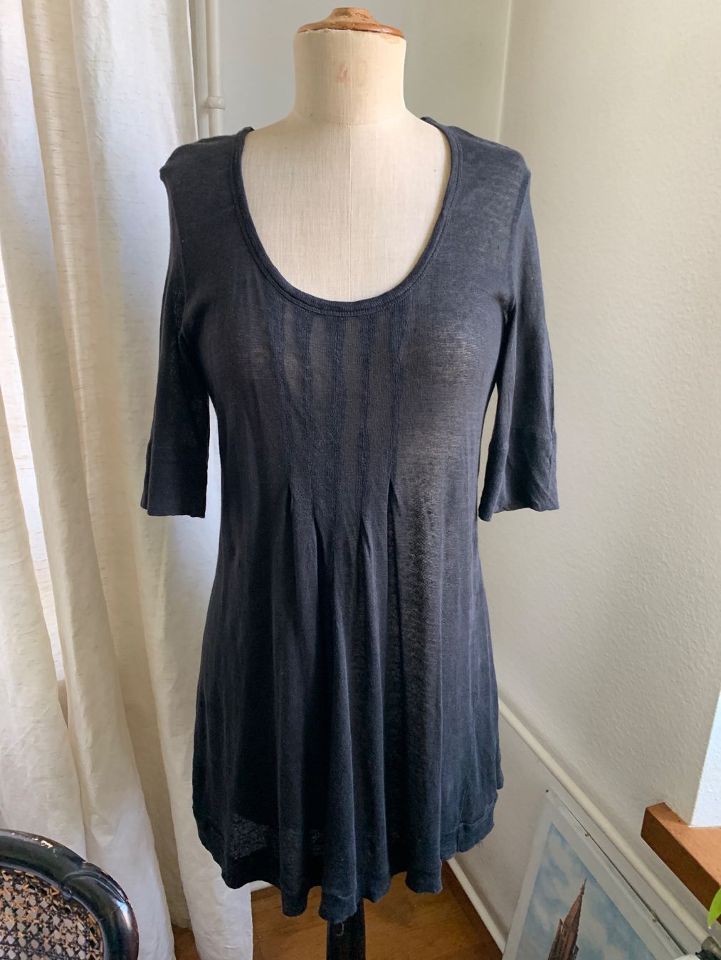 Camicette: Schwarze Leinen Bluse Walter Krines Gr. 38 – Usato da Richterswil venduto da Moii89