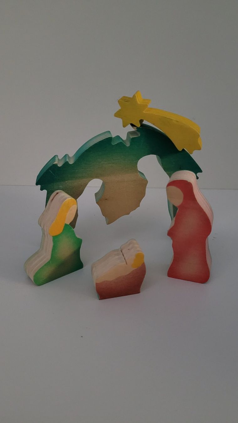 Tutte le decorazioni: Süsse Holz - Krippe Puzzle Handarbeit – Usato da Zofingen venduto da Loop_ReSale 4
