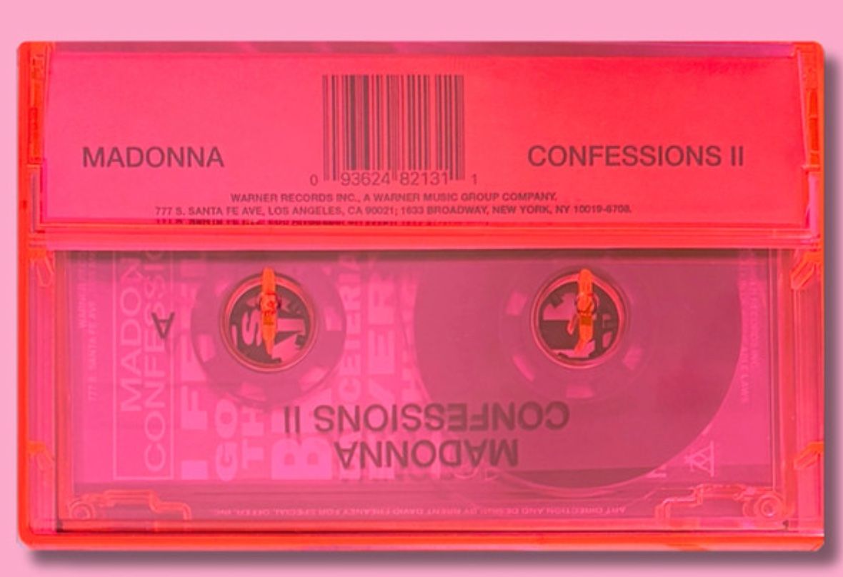 Musicassette: MADONNA CONFESSIONS II K7 PINK TRANSLUCENT – Nuovo e nell'imballaggio originale da Lausanne venduto da davzic 1