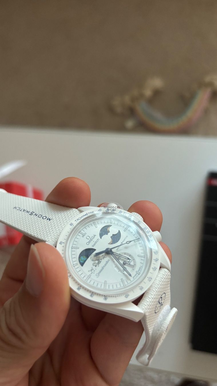 Swatch Orologi: Swatch Moonswatch MOONSHINE GOLD – Nuovo e nell'imballaggio originale da Cham venduto da Merdek123 3