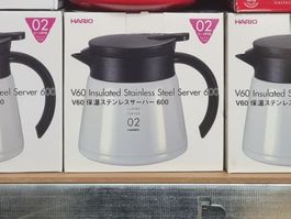 Hario weisse Thermoskanne 600ml